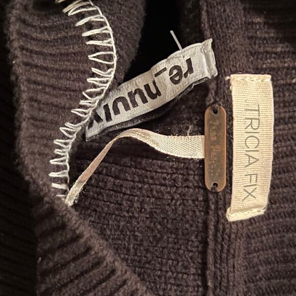 Free people x Tricia Fix Black Exploded Bow Knit Sweater Women’s Size L Nuuly - Picture 8 of 12